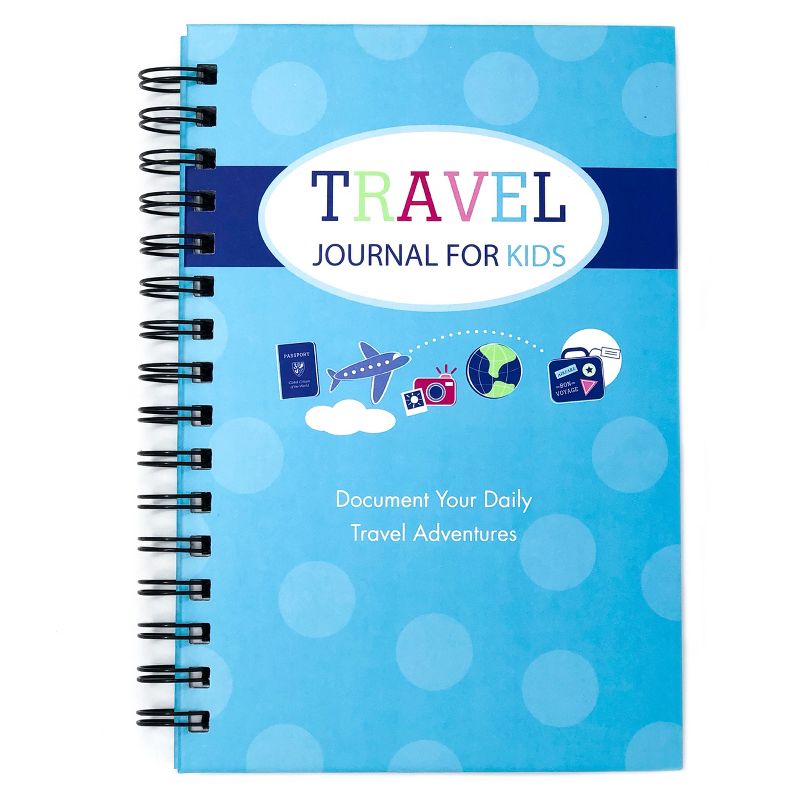 Travel Journal for Kids 8.5"x5.5"& Sticky Pad Bundle Teal - Kahootie Co
