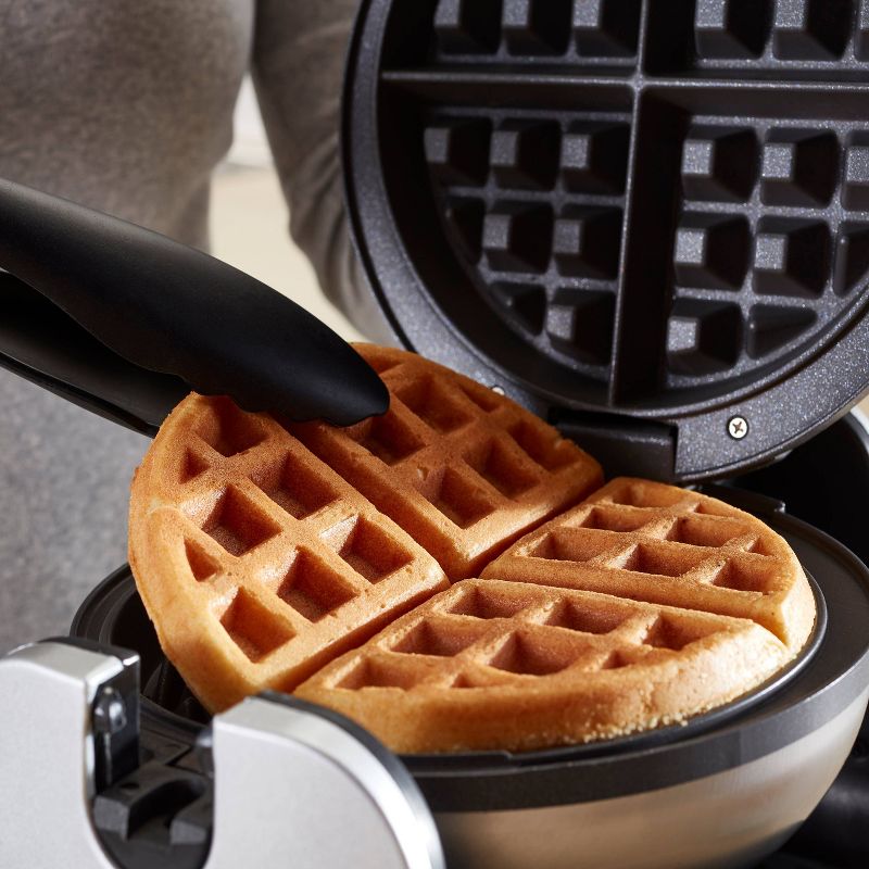 Oster DiamondForce Nonstick Flip Waffle Maker - Silver