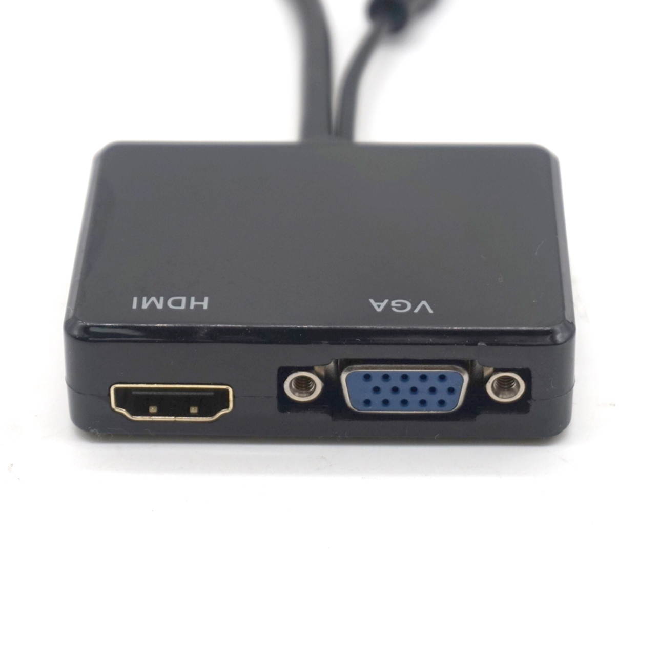 Weastlinks HDMI to VGA & HDMI Female Splitter with Audio Video Cable Converter Adapter For HDTV PC Monitor