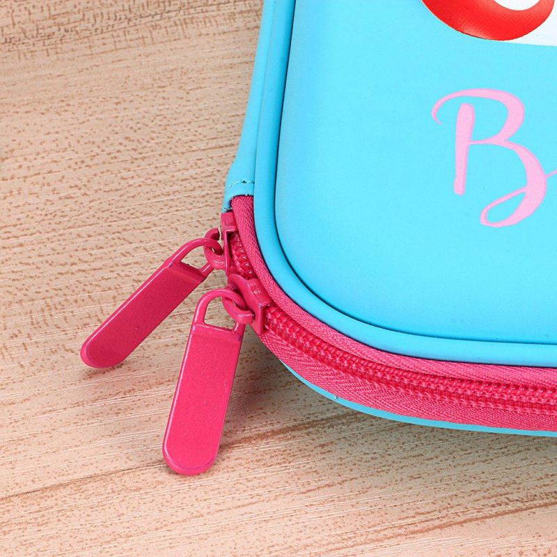 BTSKY Cute Unicorn Hard Shell Pencil Case- Large EVA Colored Pen Holder Box With Compartments Girls Cosmetic Pouch Bag Stationery Organizer(Blue)