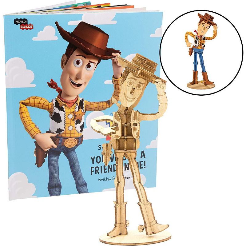 Incredibuilds Disney Toy Story Woody Book & Wood Model Figure Kit