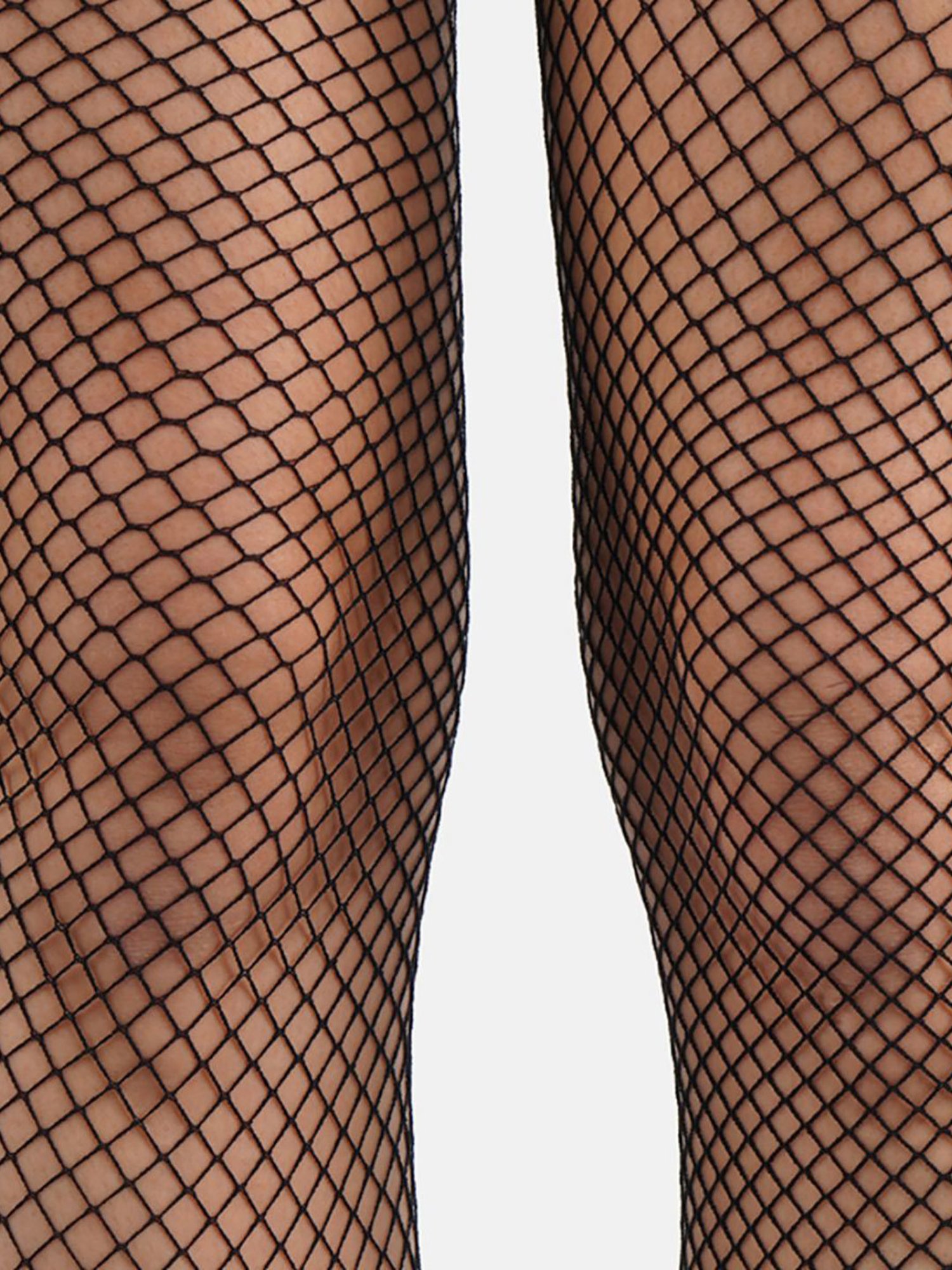 Secrets By ZeroKaata Black Self Design Stockings