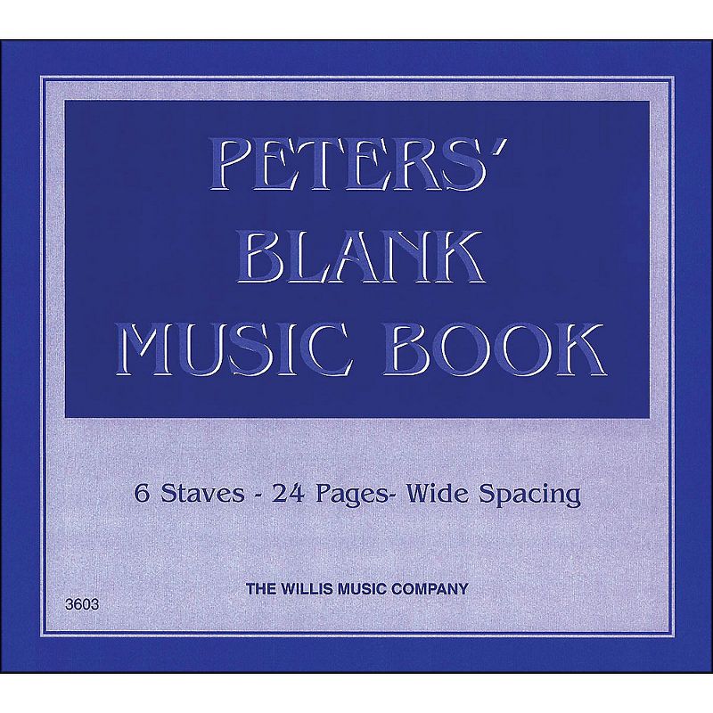 Willis Music Peters' Blank Music Book 1