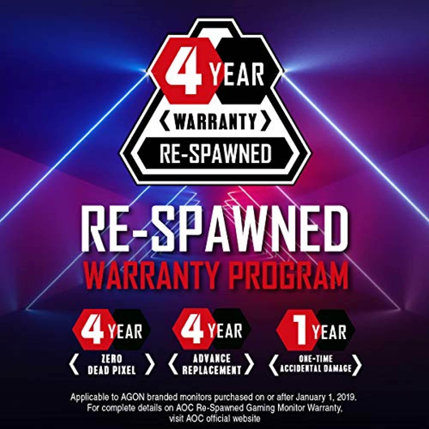 AOC Limited Edition G2490VXS 24" class Frameless Gaming Monitor with Silver Stand, FHD 1920x1080, 1ms 144Hz, FreeSync Premium, 126% sRGB / 93% DCI-P3, 3Yr Re-Spawned zero dead pixels Black (G2490VXS)