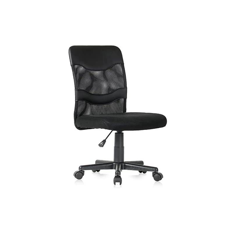 Cute Fuzzy Desk Chairs Armless Small Home Office Task Chair for Teens Girls, Comfy Fluffy Chairs for Bedroom Desk,Grey