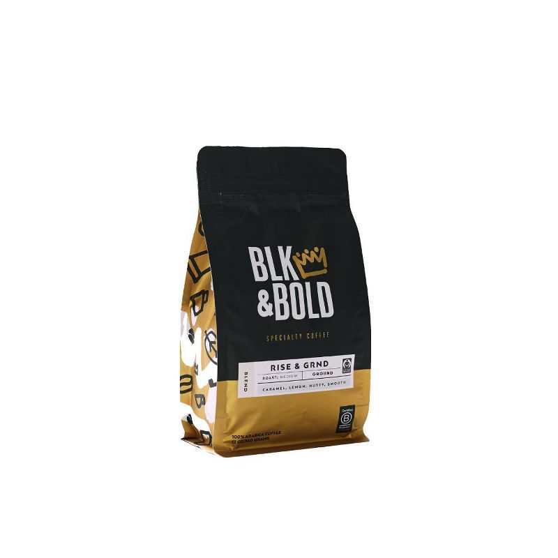 BLK & Bold Rise & GRND Bend, Medium Roast Ground 12oz
