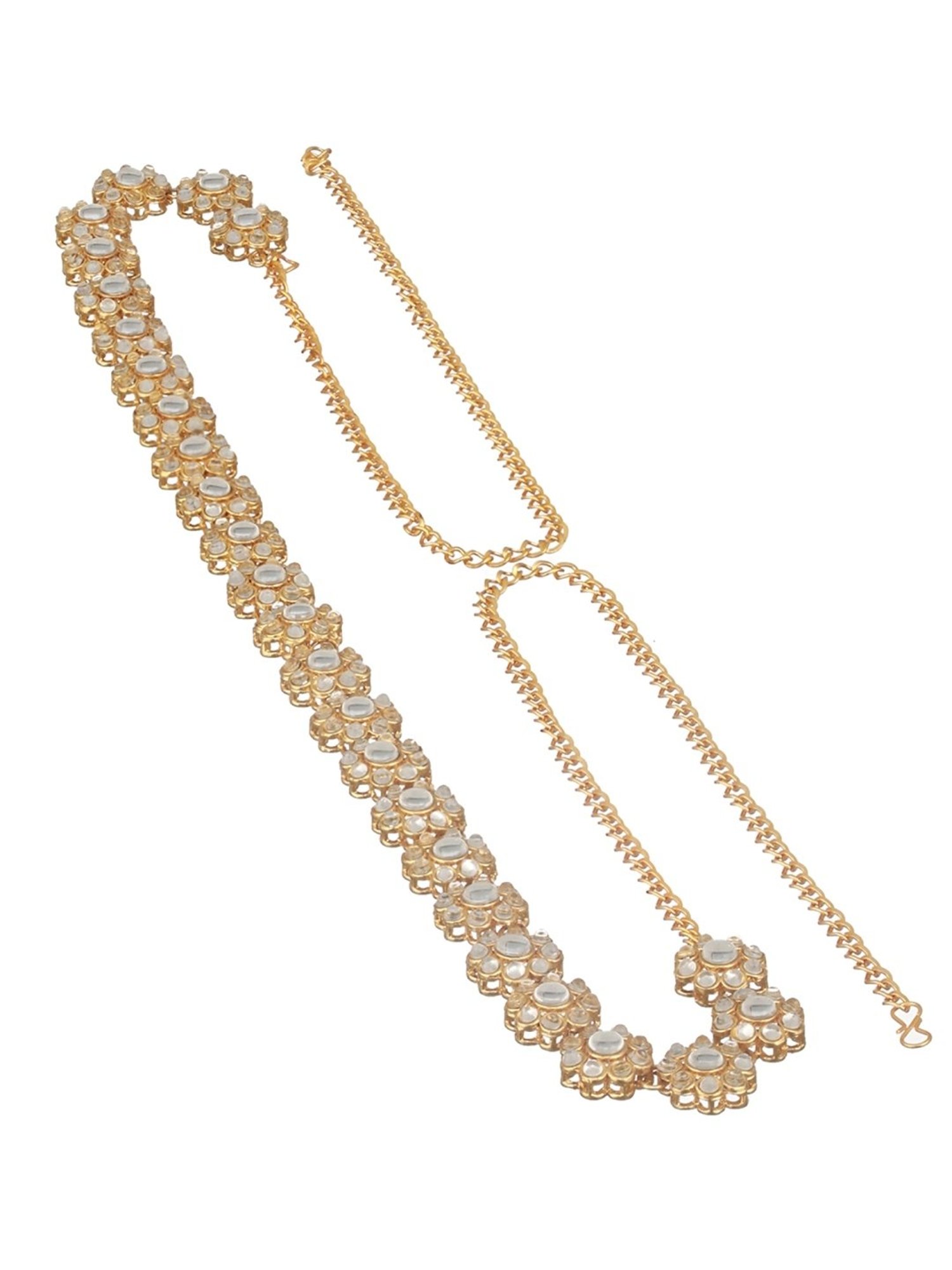 Aatmana Golden Kundan Waist Belt