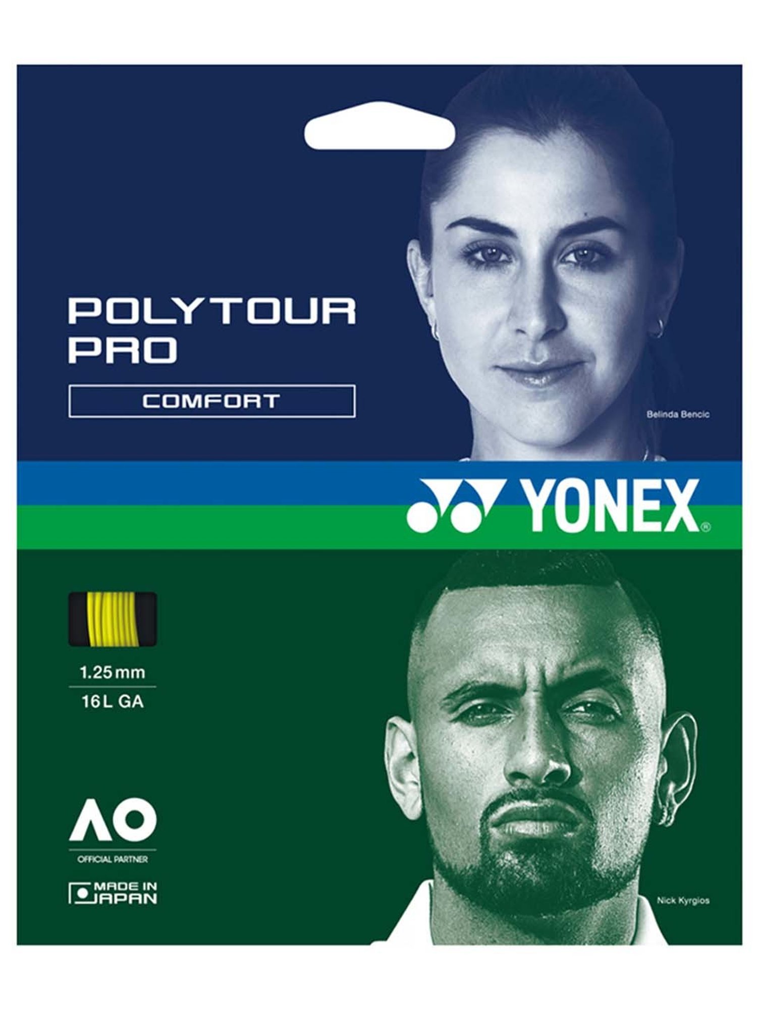 Yonex POLYTOUR PRO PTP1252YX Tennis Strings (Flash Yellow)