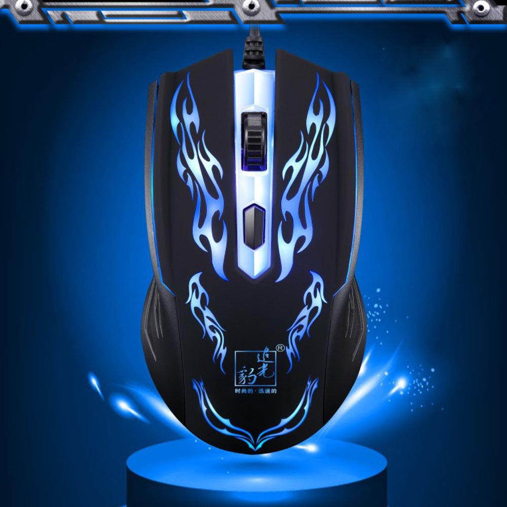 1200DPI 4Buttons Wired Gaming Mouse LED Optical Game Mouse Mice For PC Laptop