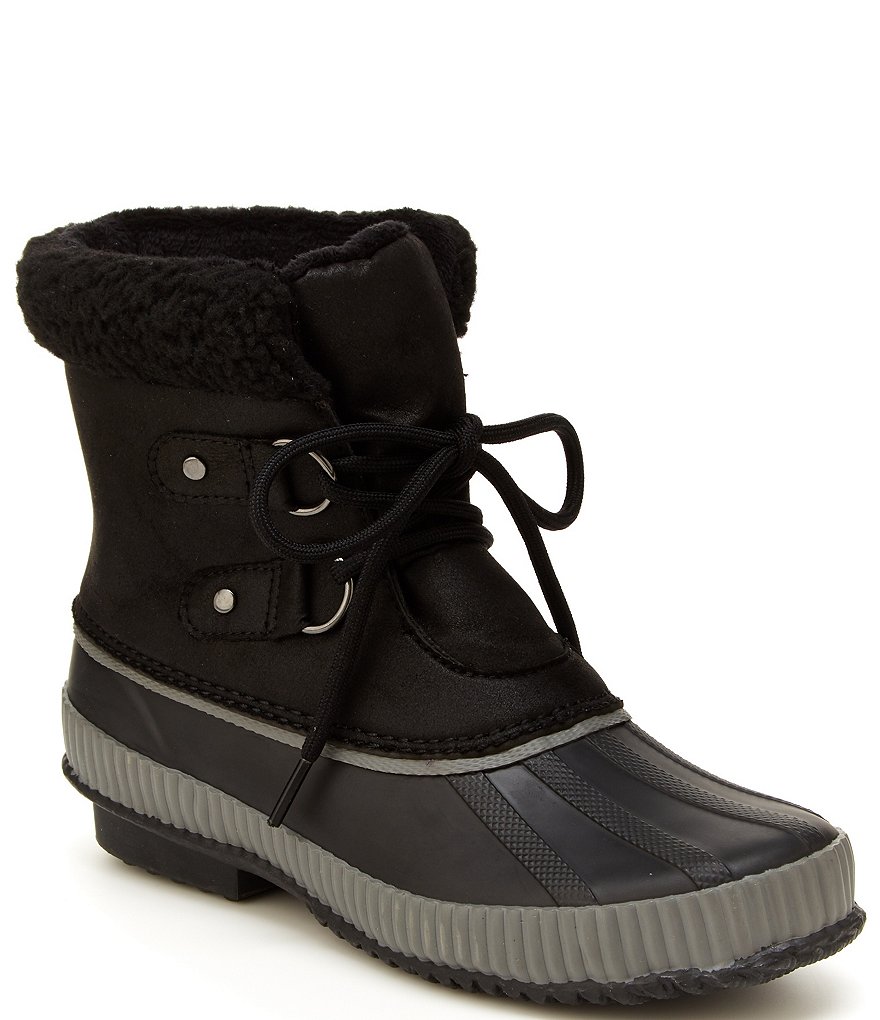 JBU by Jambu Akron Waterproof Faux Fur Lined Lace-Up Booties