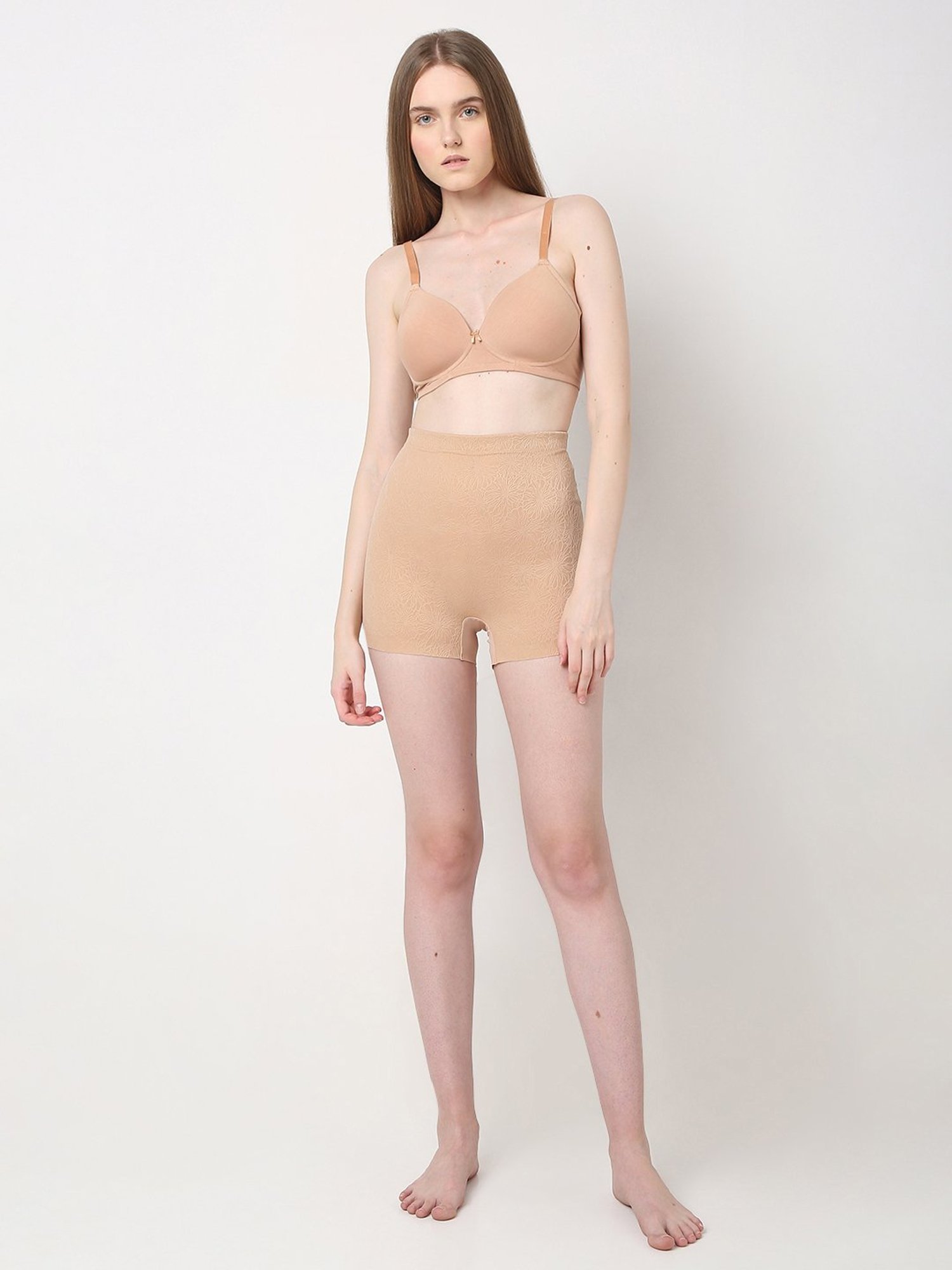 Vero Moda Intimates Beige Lace Thigh Shaper