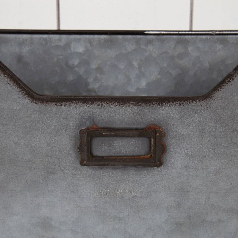 14" x 4.25" x 30" Trimble 2 Pocket Wall Organizer White - Kate and Laurel