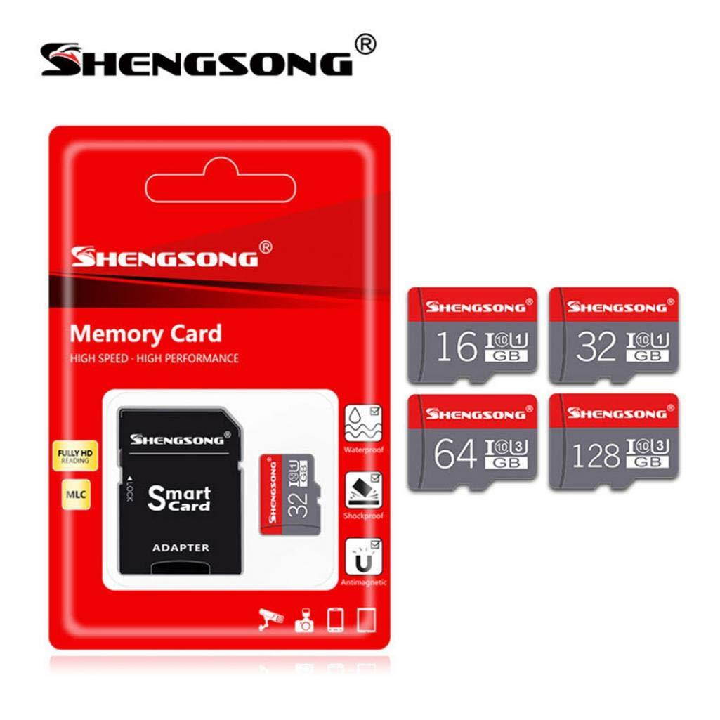 SHENGSONG High Speed 4/8/16/32/64GB TF Flash Micro Security Digital Memory Card -  32GB