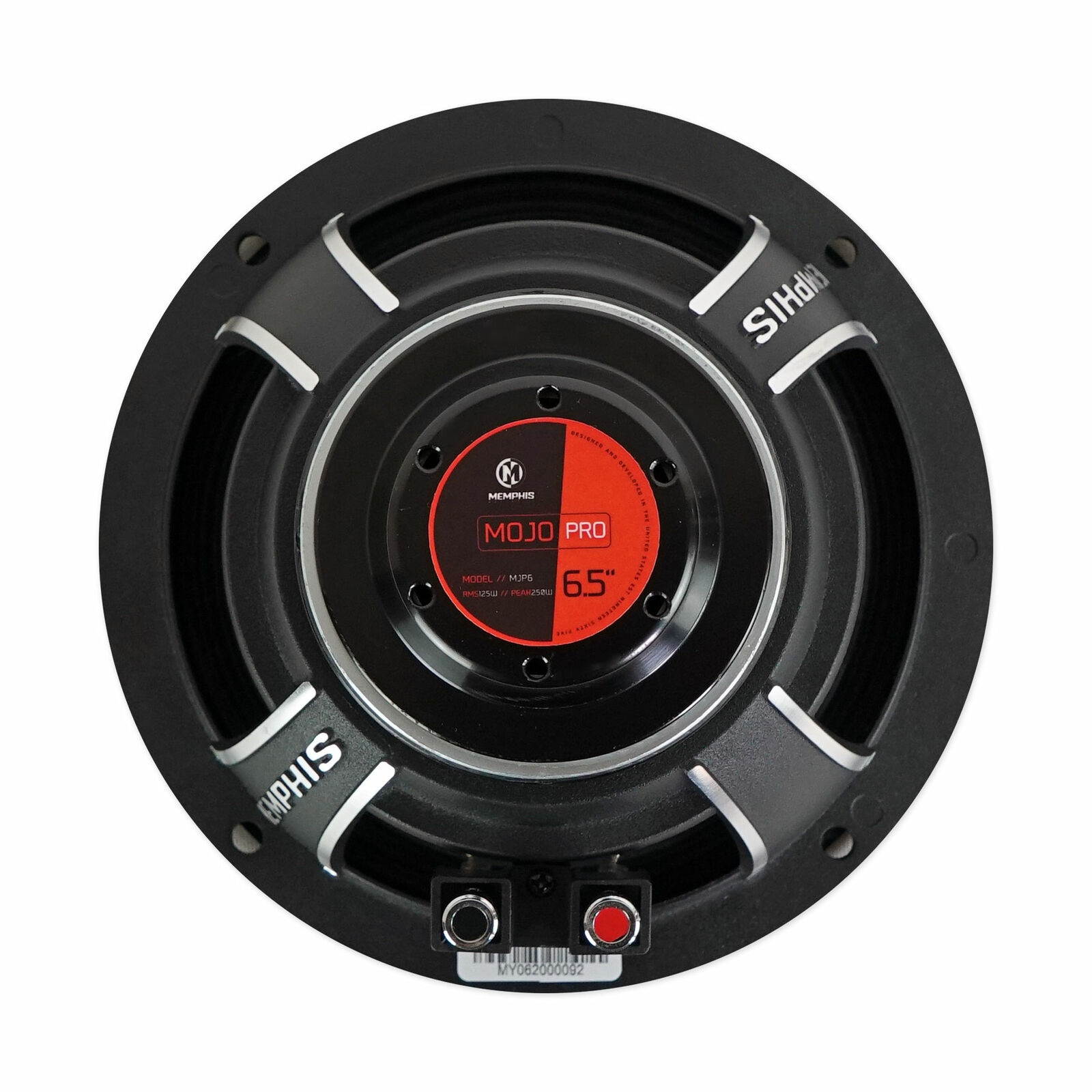 MJP6 MOJO Pro 250w Neo 6.5" Midrange Car/Marine Speaker -Water Resistant