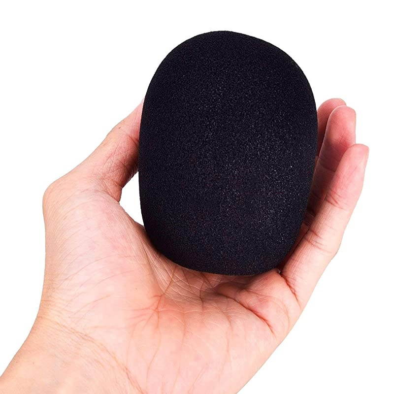 Large Mic Cover For MXL, Audio Technica AT2020 and Other Large Microphones, Microphone Cover Foam, Microphone Filter, Mic Foam Cover, Foam Microphone Cover