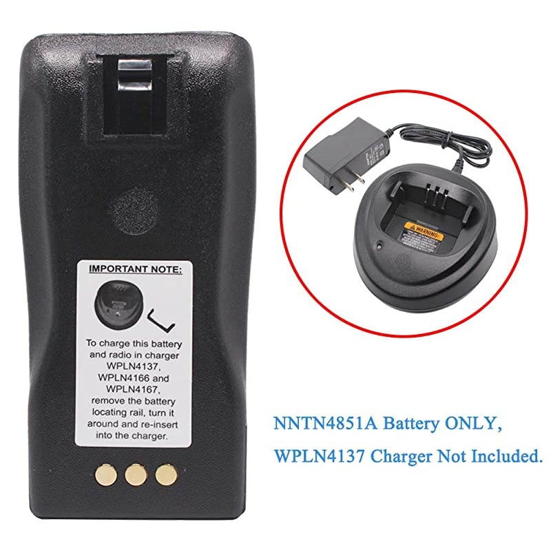 1600mAh NiMH Battery Compatible for Motorola CP200 CP200D PR400 EP450 EP450S DEP450 CP150 CP140 CP160 CP180 CP250 GP3688 GP3188 Two Way Radio A NNTN4496 PMNN4072A