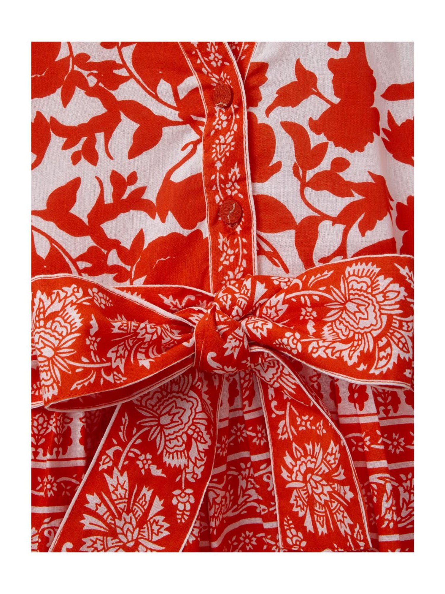 Cub McPaws Kids Orange Printed Dress