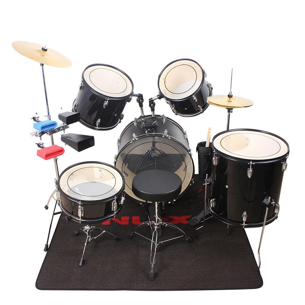 New Professional 12" 13" 14" 16" 22" PET Drum Heads Drum Skins Set Transparent