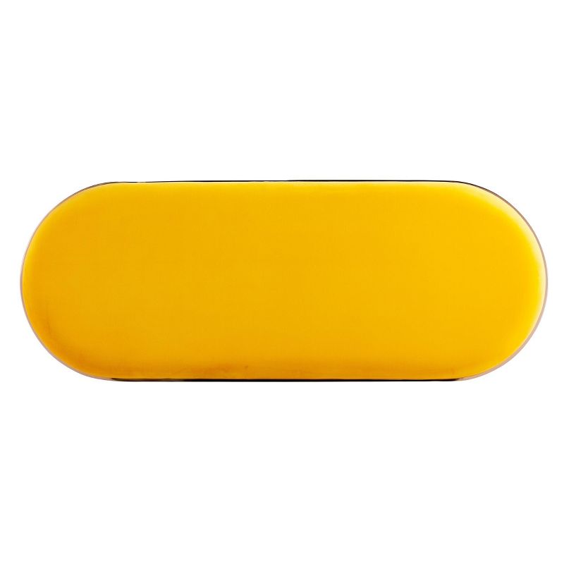 Bicknell Velvet Bench Yellow/Champagne - Holly & Martin
