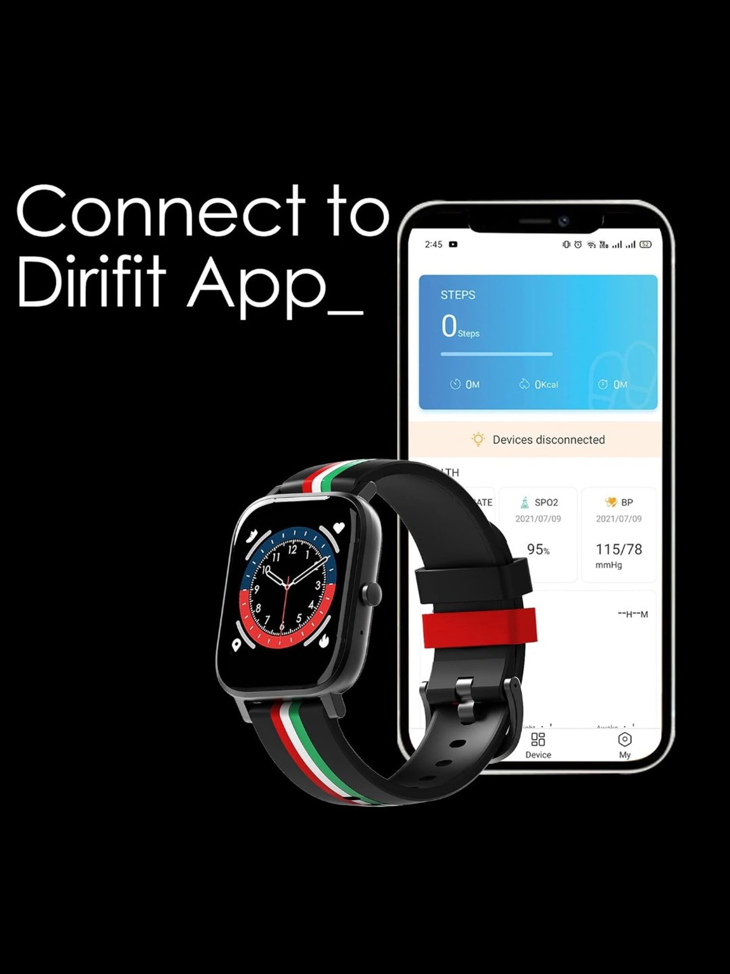 Probus P12 Full Touch Screen Smartwatch (Multicolor)