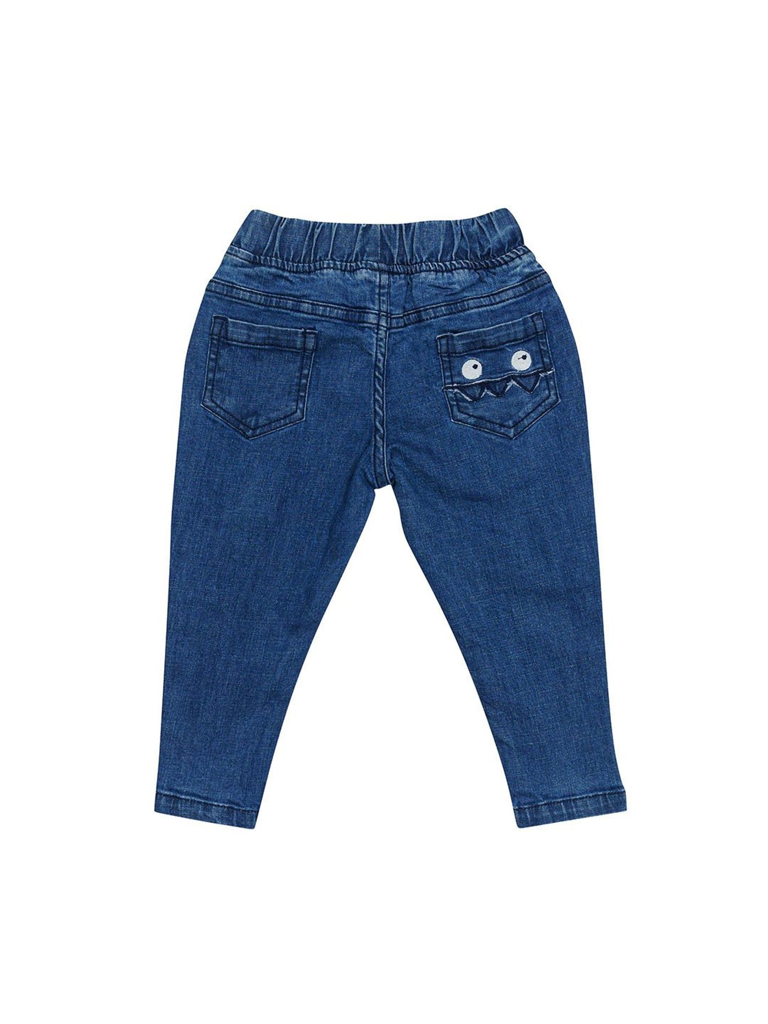 H by Hamleys Infants Boys Blue Solid Jeans