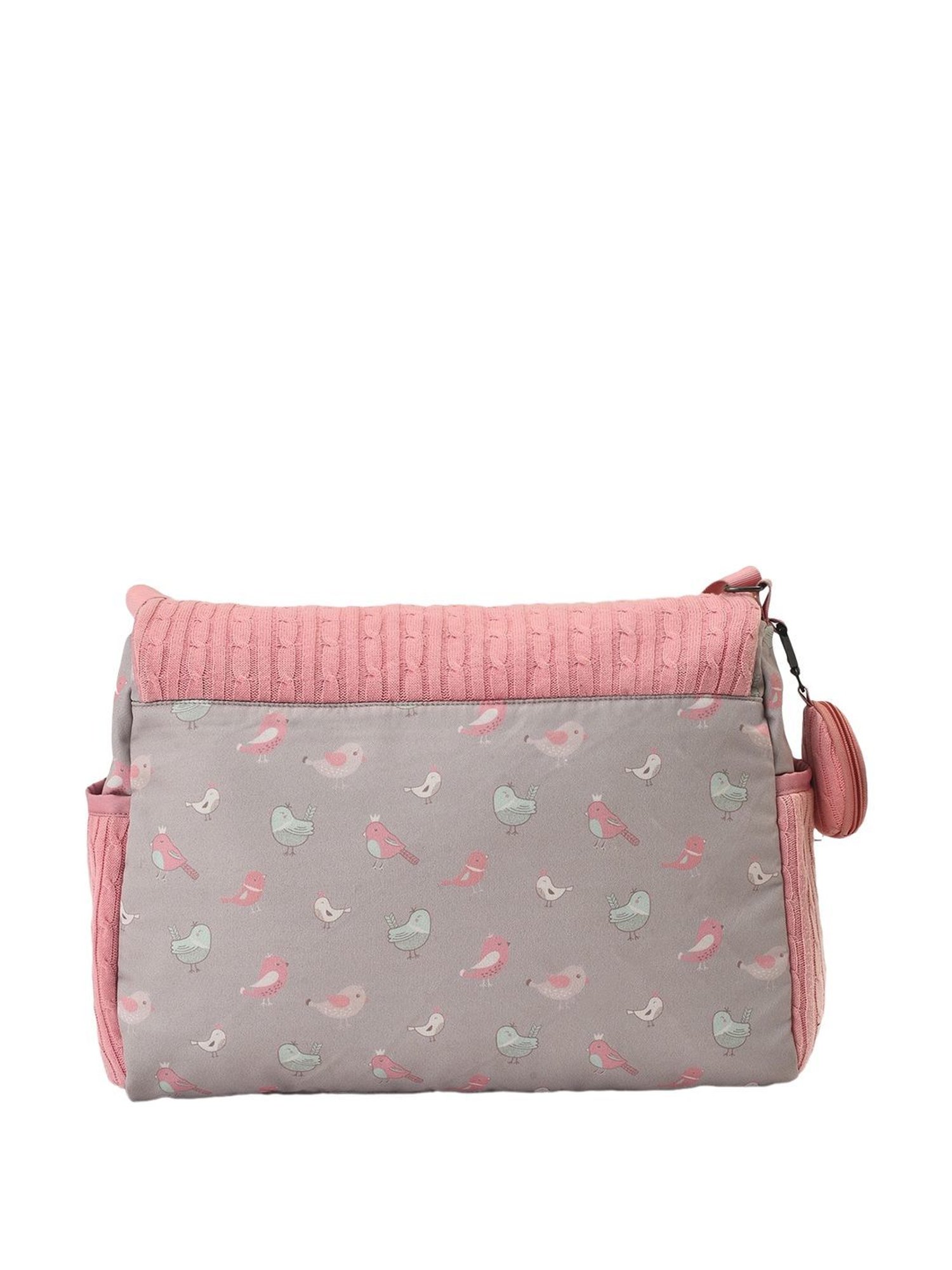 MiArcus Pink Peony Knitted Diaper Bag