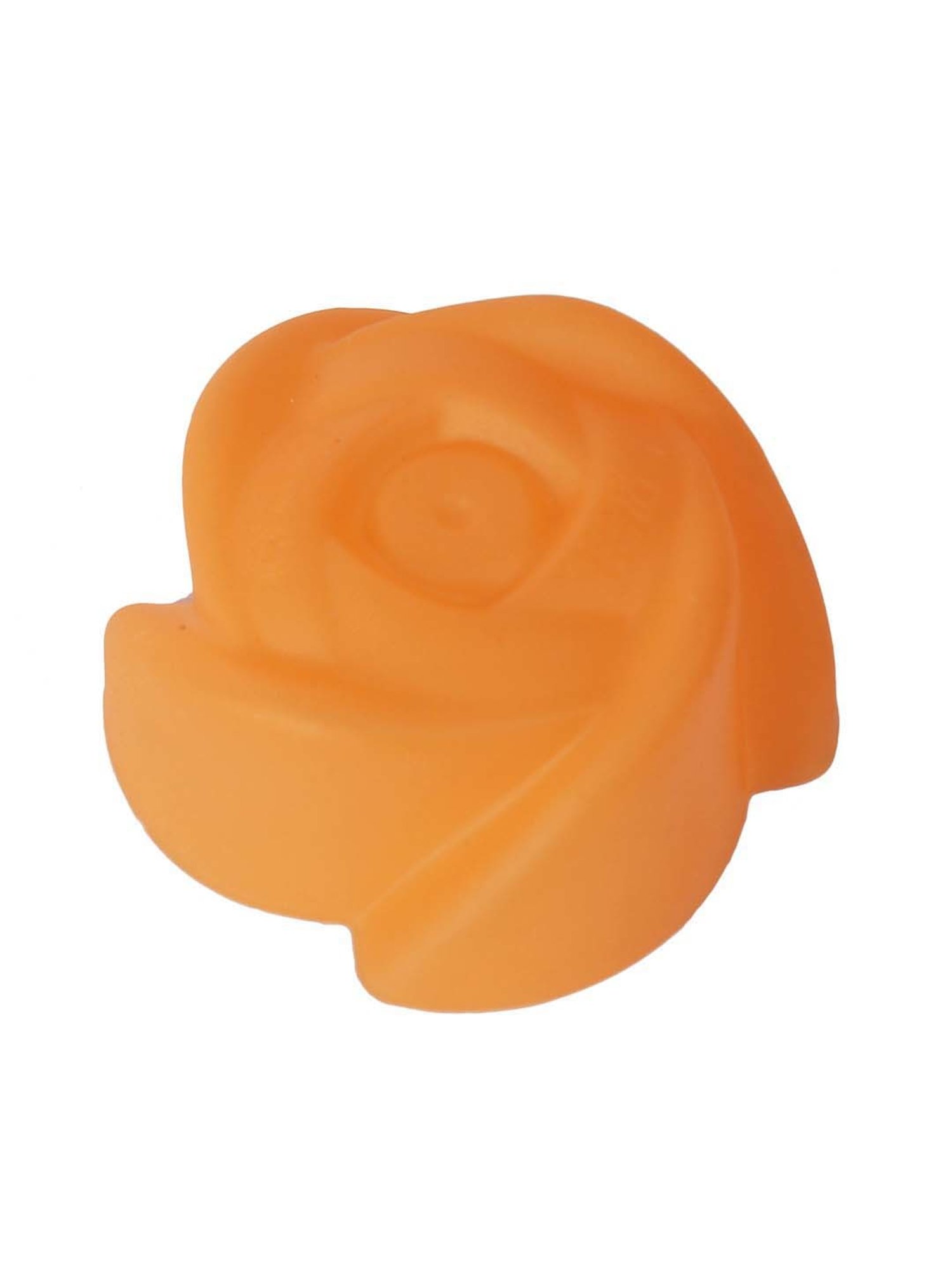 HAZEL Orange Silicone Rose Shape Muffin Mould (0.05 L) - Set of 6