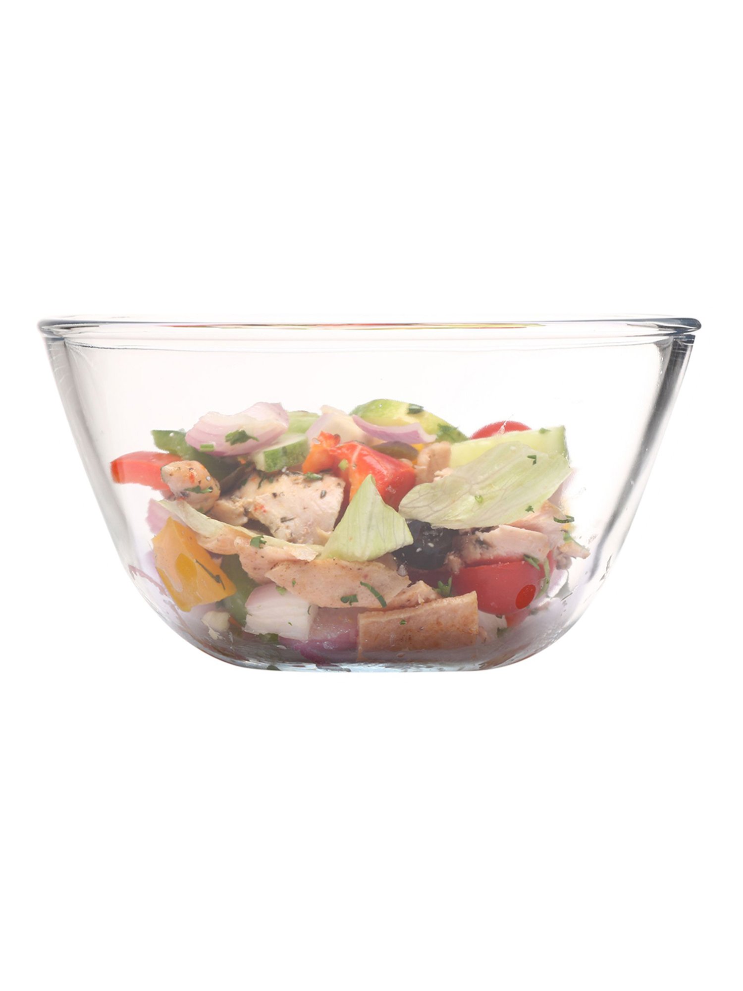 Femora Borosilicate Glass Microwave Safe Mixing Bowls (2650 ml) - Set of 2