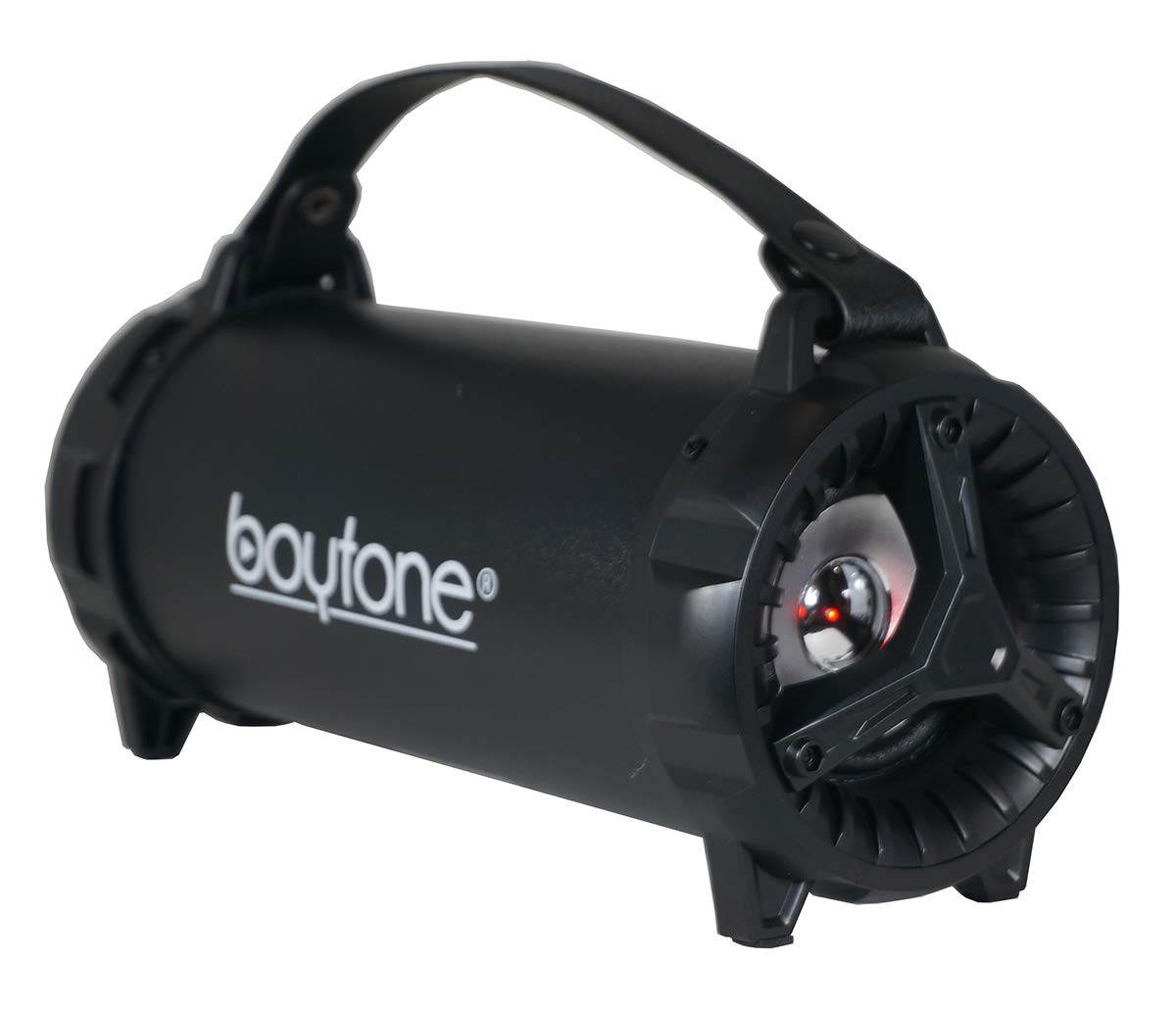 Boytone BT-40BK Portable Bluetooth Indoor/Outdoor Speaker 2.1 Hi-Fi Cylinder FM Built in Rechargeable Battery