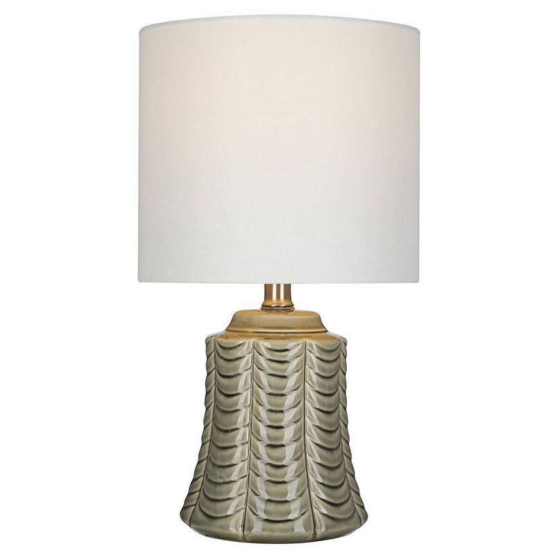 16" Ceramic Accent Lamp Gray (Includes LED Light Bulb) - Cresswell Lighting