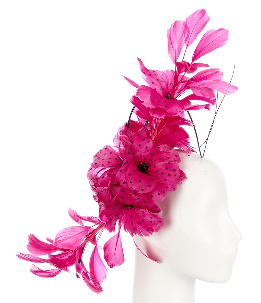 Giovannio By Emma B. Couture Feather Flower Fascinator