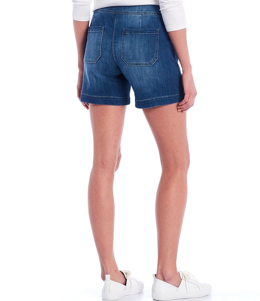 Allison Daley Petite Size True Navy Pull On Bermuda Shorts