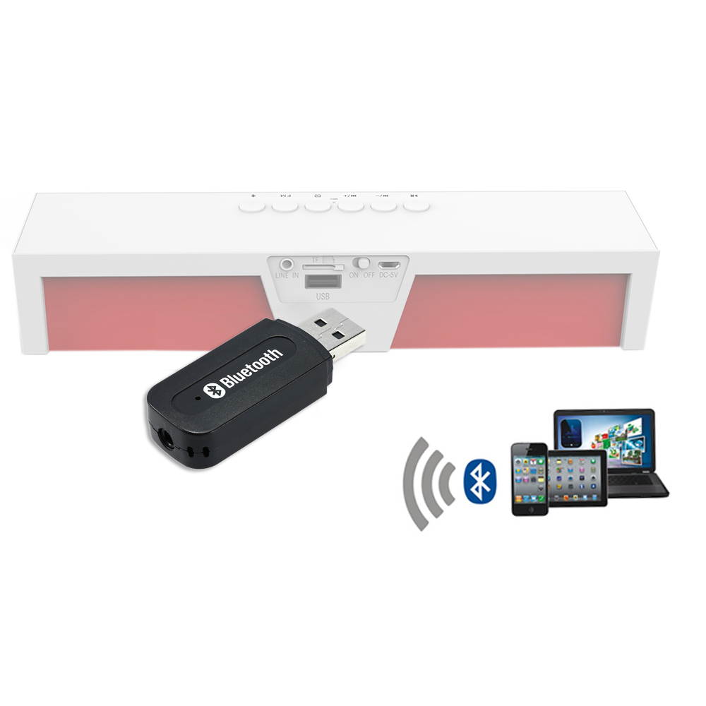 Mini USB Wireless BluetoothAudio Receiver 3.5mm AUX Music Adapter Car AUX Home Audio System