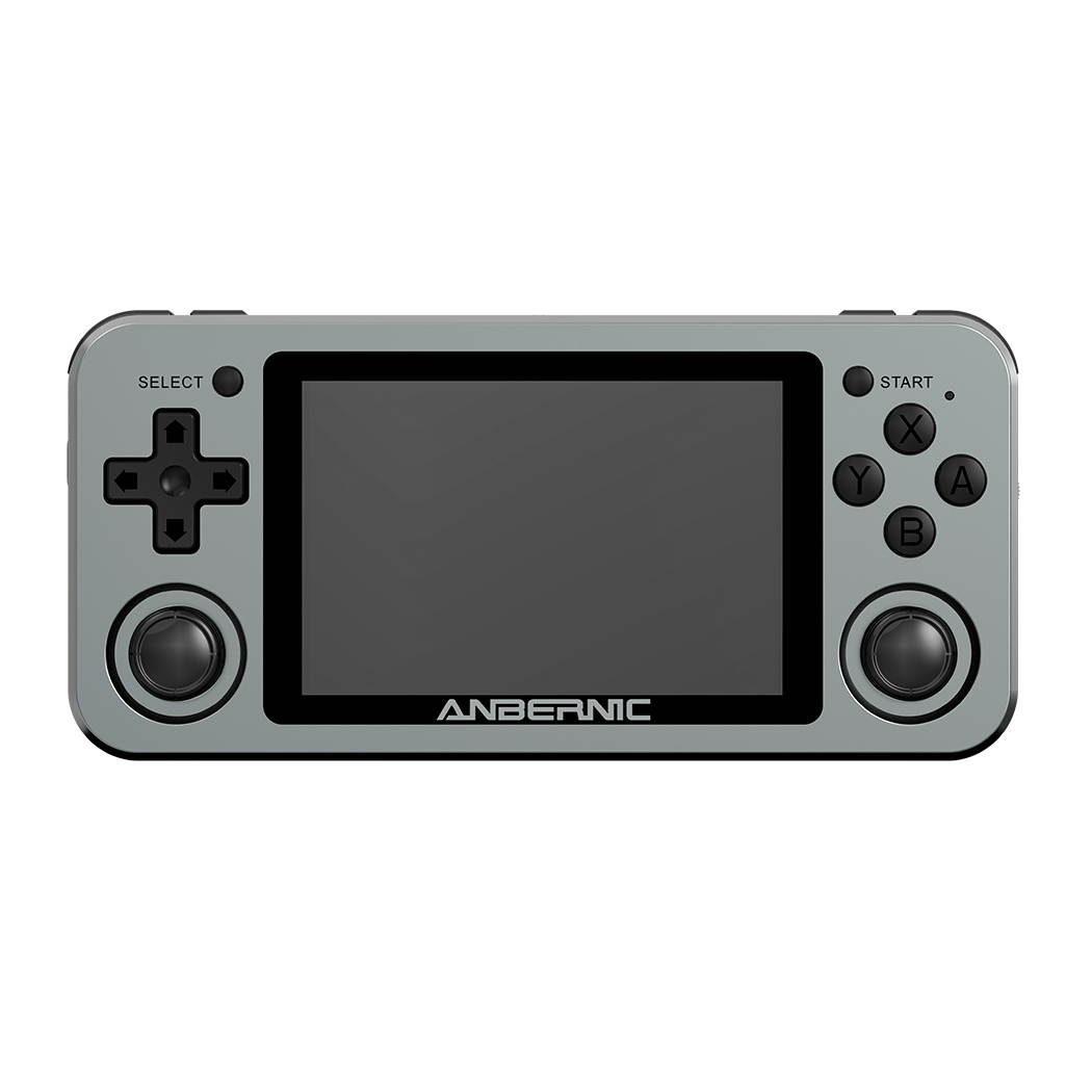 ANBERNIC RG351M 128GB 7000 Games Handheld Video Game Console for PSP PS1 NDS N64 MD Player RK3326 1.5GHz Linux System 3.5 inch OCA Full Fit IPS Screen-Grey