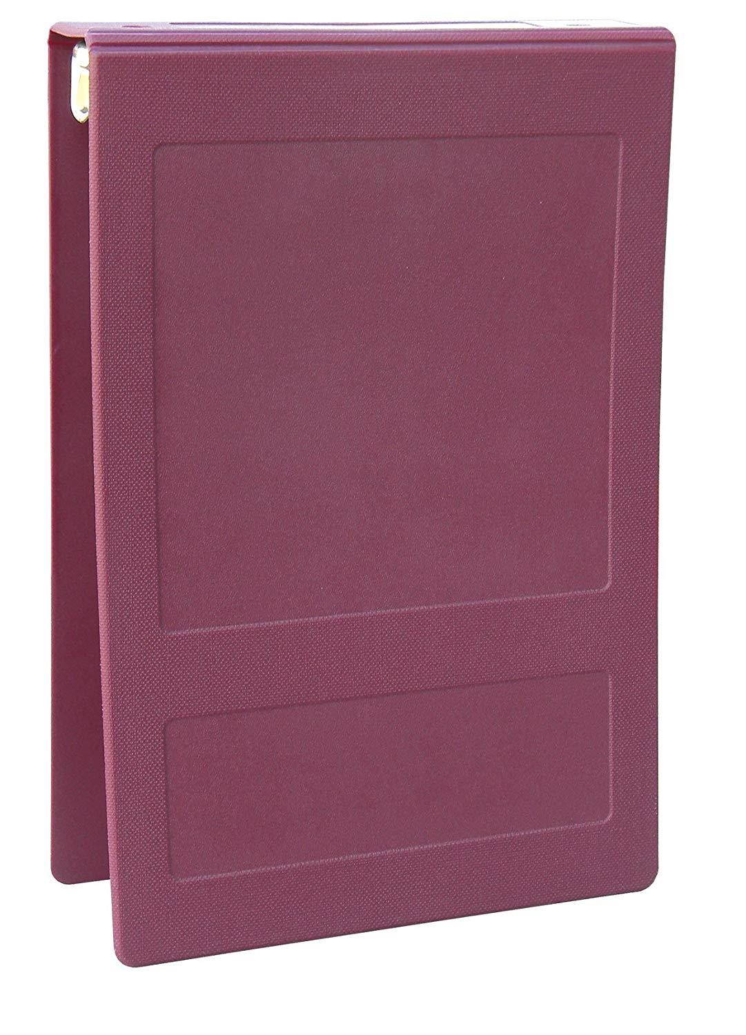 Omnimed 205008-BU2 Flip 2 Ring Open Poly Binder, Burgundy, 2"