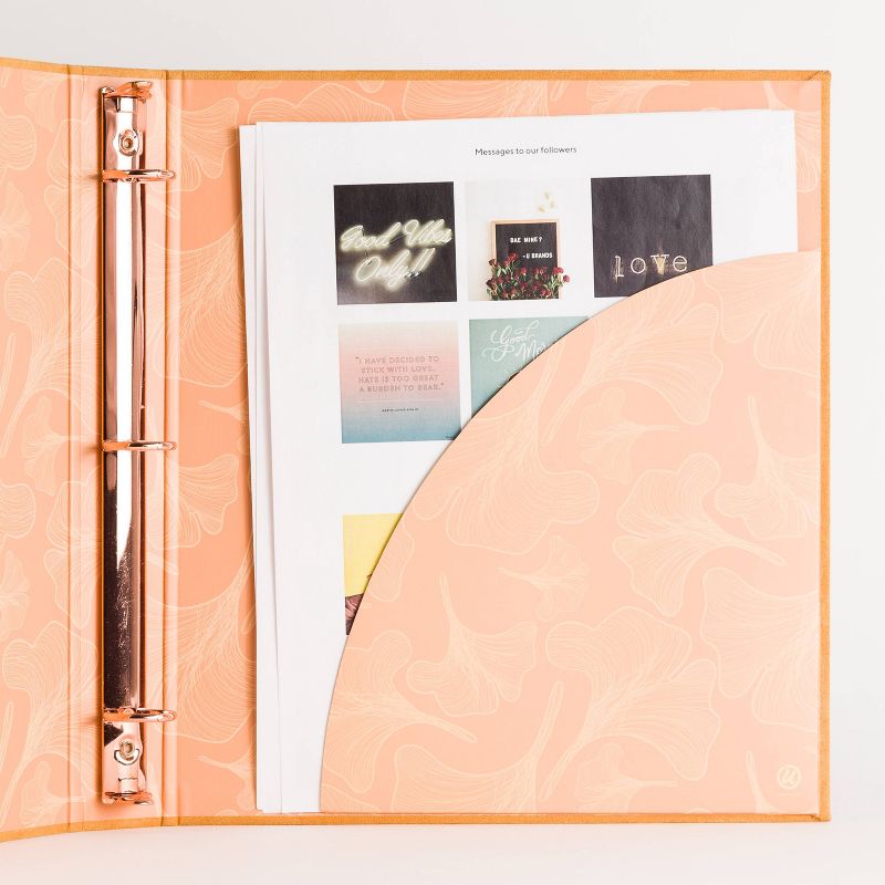 Day Designer Padfolio with Notepad Black - Blue Sky