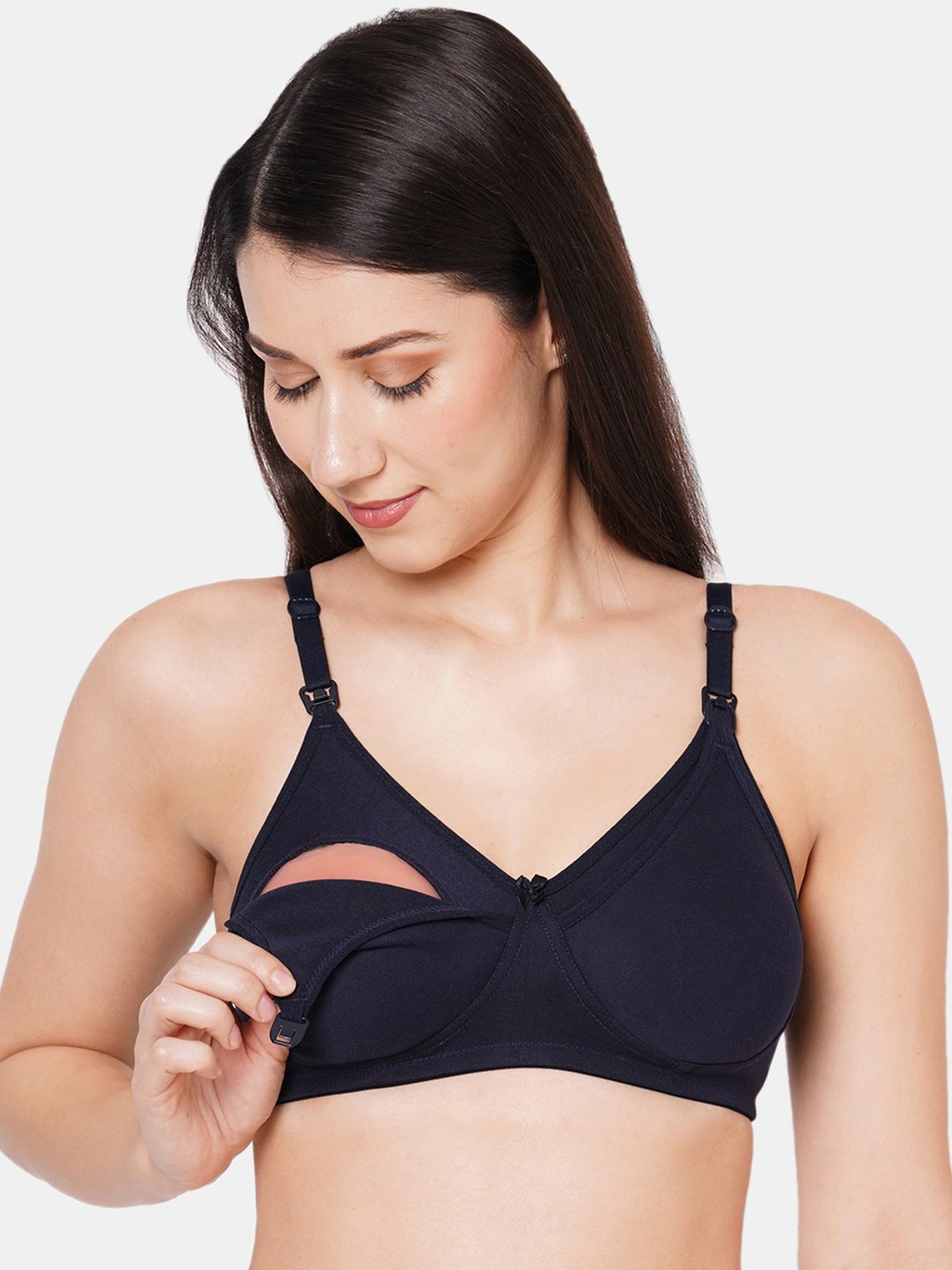 Inner Sense White Non Wired Non Padded Nursing Bra