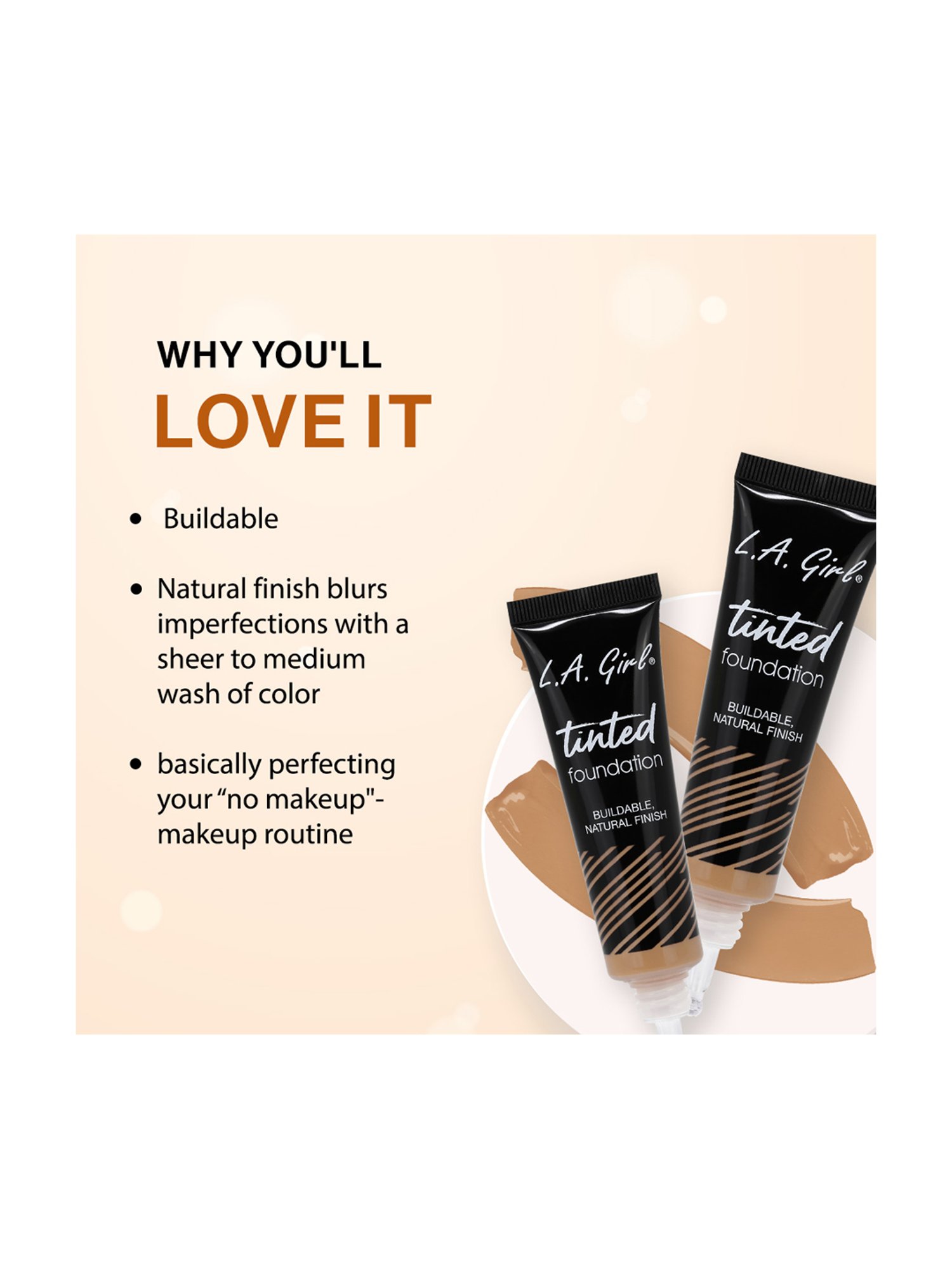 L.A. Girl Tinted Foundation Tan - 30 ml