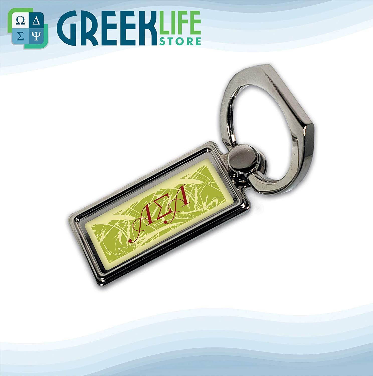 Alpha Sigma Alpha Ring Stand Phone Holder (Rectangular)