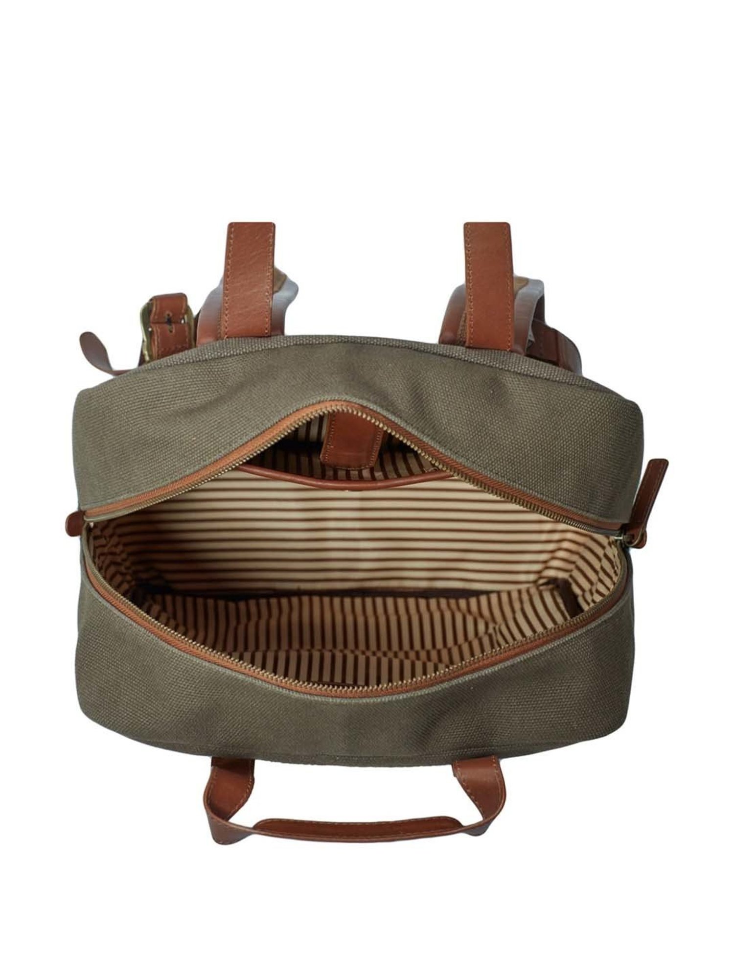 Tohl Andrea Olive Green & Brown Medium Convertible Laptop Backpack
