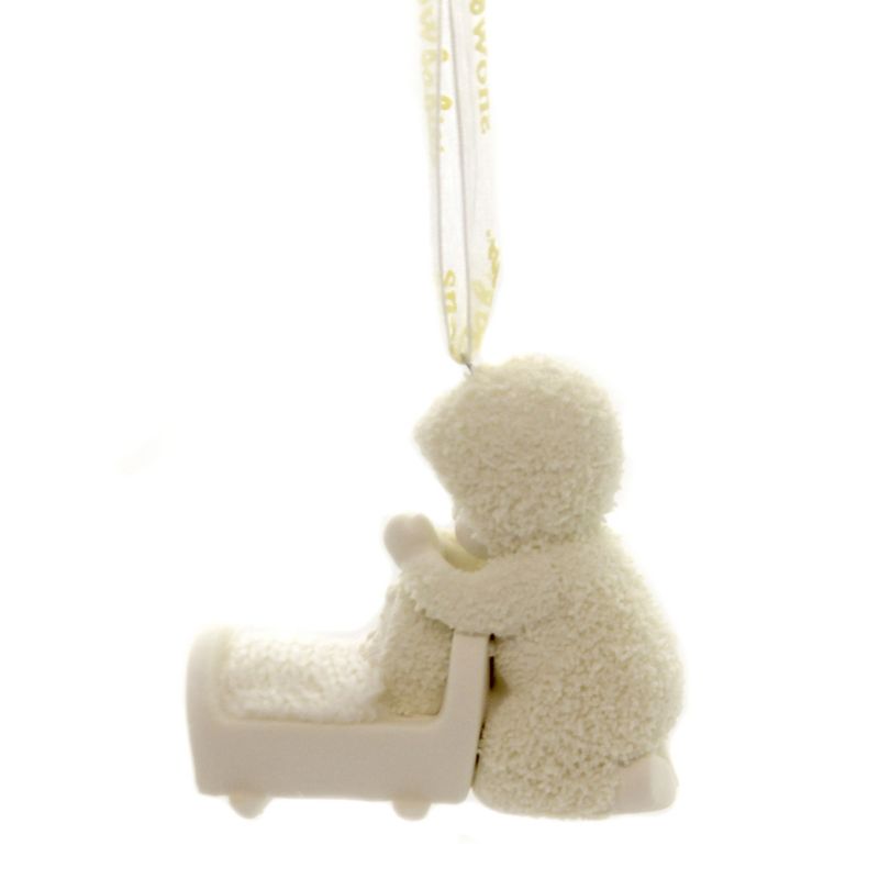 Dept 56 Snowbabies 2.5" Sweet Blessings Ornament Cradle Prayers  -  Tree Ornaments
