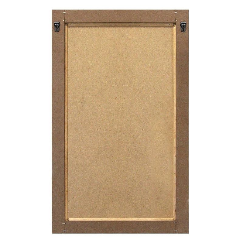 16.5" x 27" Adeline Wood Mirror White/Natural - Stratton Home Décor