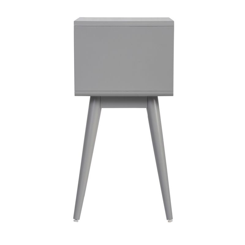 Rory Two Drawer Side Table Gray - Adore Decor