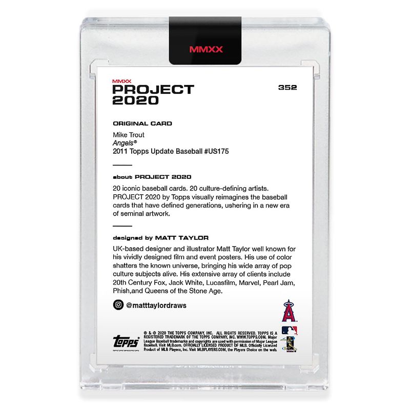 Topps Topps PROJECT 2020 Card 352 - 2011 Mike Trout by Matt Taylor