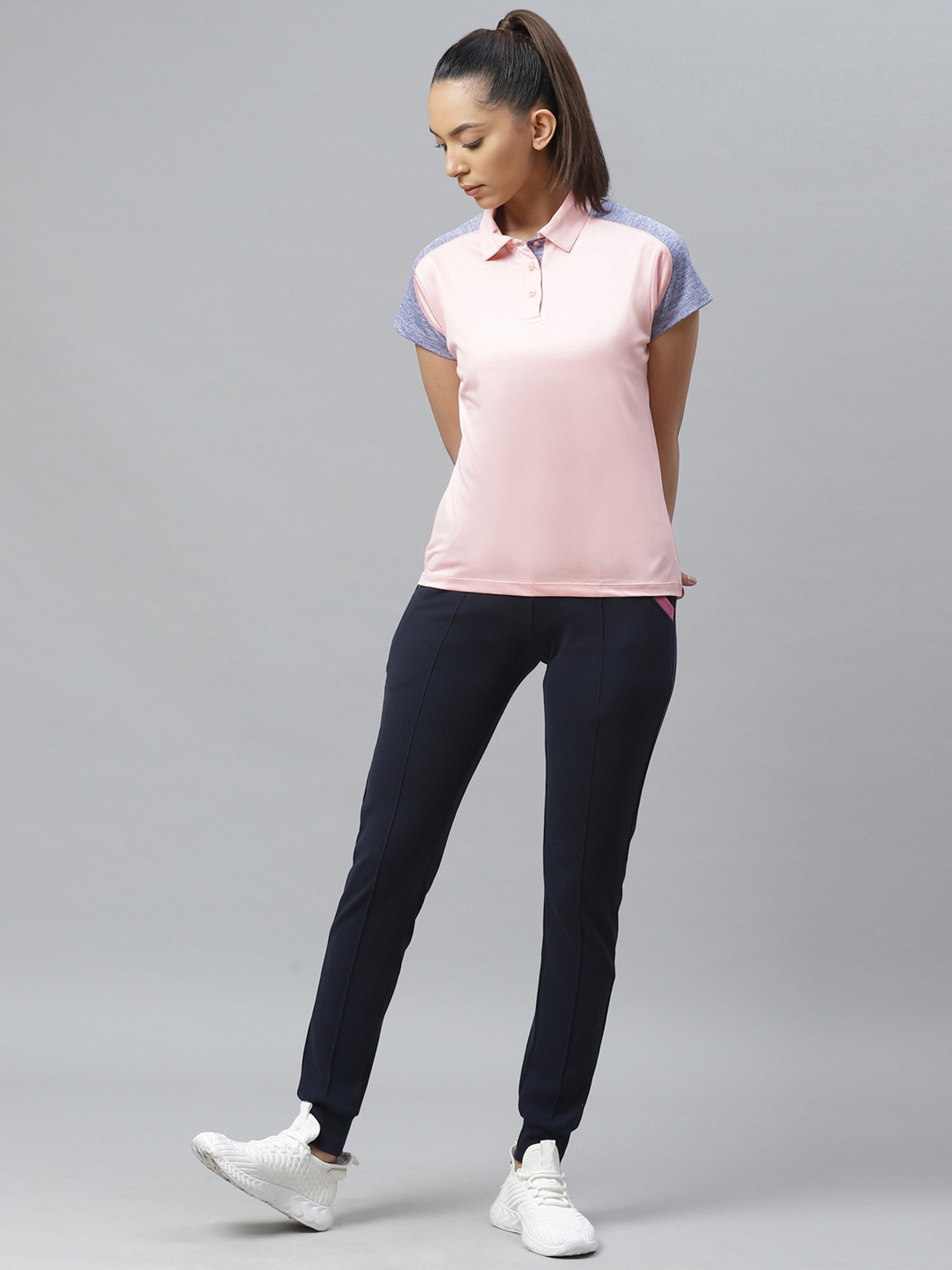 Cayman Navy Mid Rise Joggers