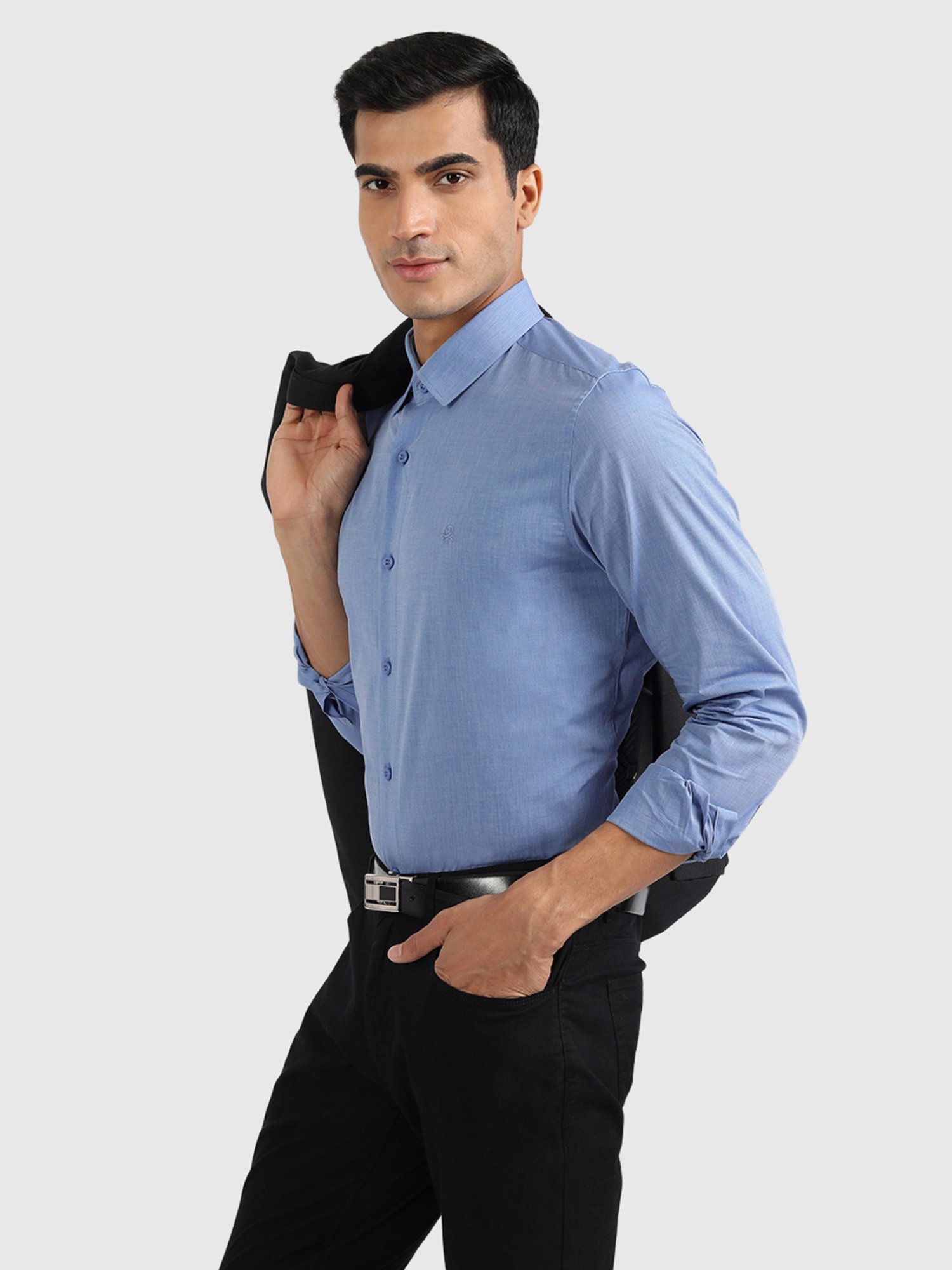 United Colors of Benetton Blue Slim Fit Shirt