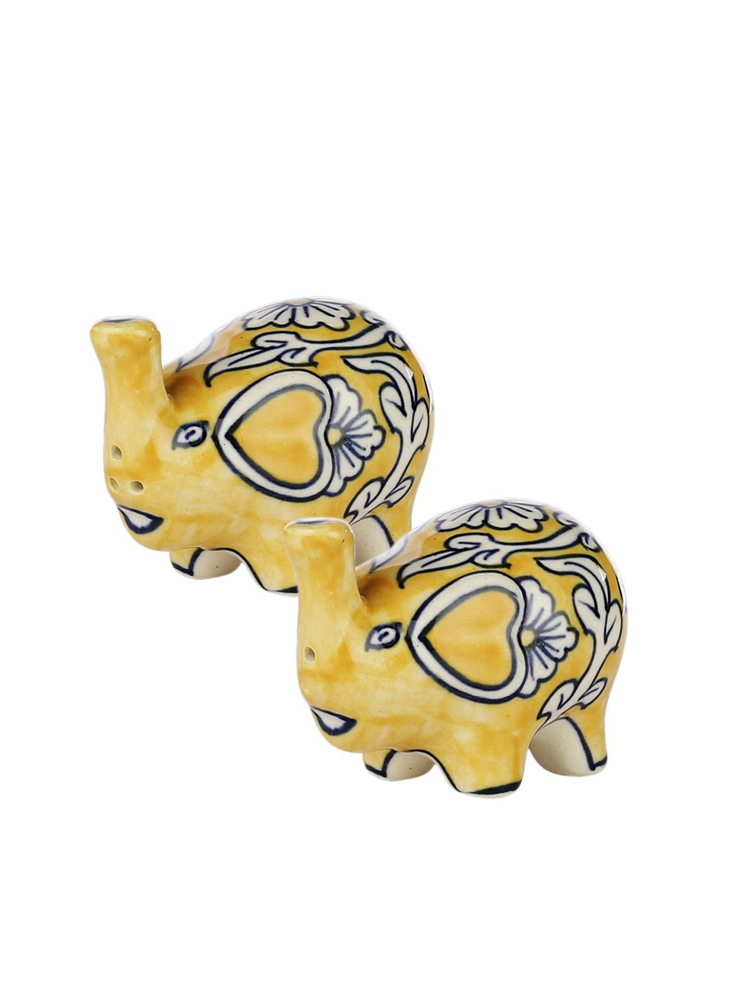 VarEesha Yellow Ceramic Salt & Pepper Set
