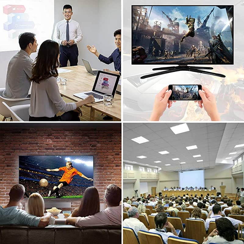 4K WiFi Display Dongle, Wireless HDMI Display Adapter, Dual-Band 5G WiFi Wireless Display Receiver, Fit for Phone Pad Laptop Android Miracast Dongle for HD TV, Projector, Monitor