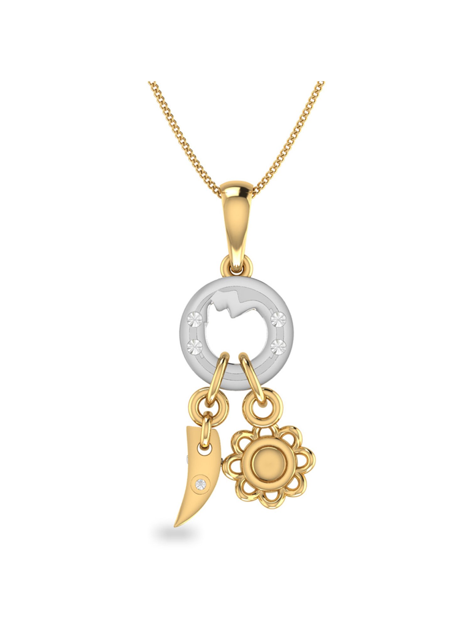 PC Jeweller Sneh 18k Gold Pendant without Chain for Kids