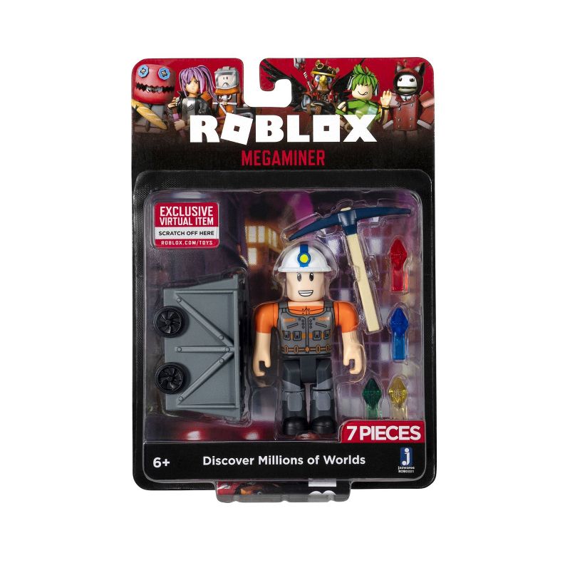 Roblox Action Collection - Megaminer Figure Pack (Includes Exclusive Virtual Item)